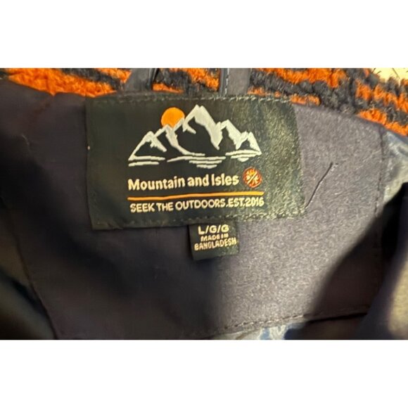 Mountain & Isles NWT Sherpa Fleece Multicolor Full Zip Jacket Sz Large - Picture 5 of 6